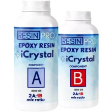 I-CRYSTAL Resina Epóxi, 7500 g, Curagem Rápida, Para Artesanato e Encapsulados