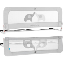 BabyWorld, Barreira de Cama para Bebé, Abatível com 2 Alturas Ajustáveis, 150 cm, Proteção Anticaídas