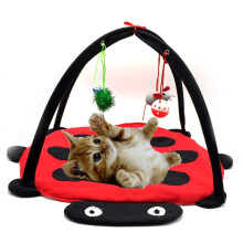 Play and activity mat Cat play mat with toy Kitten play tent Padded dog bed, Pet Supplies, Gift for Dog Owners, Small & Medium Dogs, Cute Pet Apparel