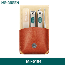 MR.GREEN juego de manicura portátil, kit de pedicura con cortaúñas de acero inoxidable y estuche de viaje