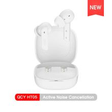 QCY HT05 MeloBuds ANC, In-Ear-Kopfhörer, Weiß, 40dB aktive Geräuschunterdrückung, Bluetooth 5.2