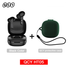 QCY HT05 MeloBuds ANC draadloze oordopjes, 40dB actieve ruisonderdrukking, zwart