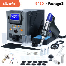 Silverflo desoldeerstation 948D-I, 110W, met vacuümpomp en LCD-scherm voor PCB-lassen