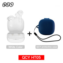 QCY HT05 MeloBuds ANC In-Ear-Kopfhörer, 40dB Aktive Geräuschunterdrückung, Bluetooth 5.2, Weiß
