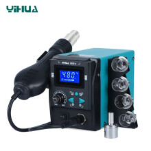 YIHUA 959D-II SMD BGA soldeerstation, 700W, LCD-scherm, met heetluchtpistool