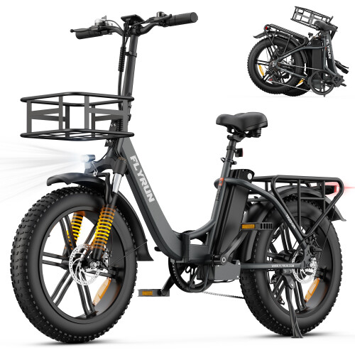 Flyrun 48V13AH 20''FatTire Electric Bike Low Frame 1