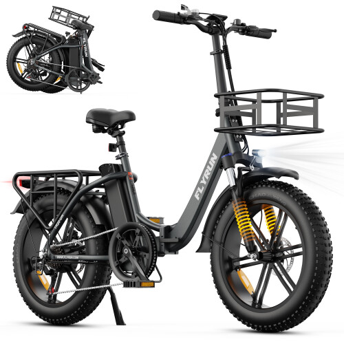 Flyrun 48V13AH 20''FatTire Electric Bike Low Frame