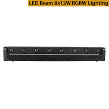 SHEHDS Moving Head Bar licht, 8x12W LED RGBW 4in1, professioneel podiumlicht voor DJ en disco