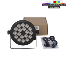 SHEHDS LED paneel set van 8, 18x12W RGBW, aluminium voor DJ en disco podium