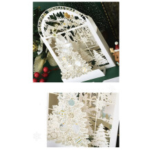 3D Christmas Greeting Cards with Envelopes and Note Cards Floral Design