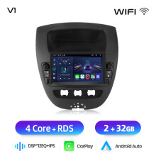 Junsun Autoradio 2 Din, Système Multimédia avec Apple CarPlay et Android Auto, Écran Tactile IPS 7 pouces, 2G 32G