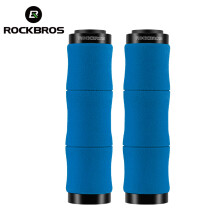 ROCKBROS Fietsgrepen, set van 2, bamboe textuur, EVA-schuim en aluminium, voor mountainbike