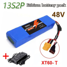 Batterie Lithium-ion 48V 100Ah avec BMS, pack 13S2P, avec chargeur 48V/54.6V inclus