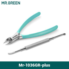 MR.GREEN pinzas para uñas, acero inoxidable, para uñas gruesas y pedicura