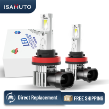 ISAMUTO Mini phare LED, 30W 10000LM 6500K blanc, 12V Plug and Play pour voiture, Taille H8