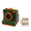 3D Printed Latte Camera Vintage  Replaceable Cards DIY Latte Art Camera Tool One Touch Press with 4 X Stencils C 1