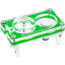 Anthouse, formicário de acrílico, sistema de humidade tipo seta, 9x5x1,3cm, verde, para colónias pequenas ou rainha