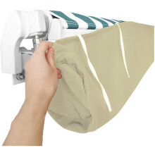 Capa Protetora para Toldos, Tecido Oxford Impermeável e Resistente ao Pó, Bege, para Jardim e Exterior