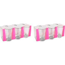 Acan Tradineur, conjunto de 12 copos de vidro resistente, modelo Lara, 205 ml, 6,5 x 9,8 cm