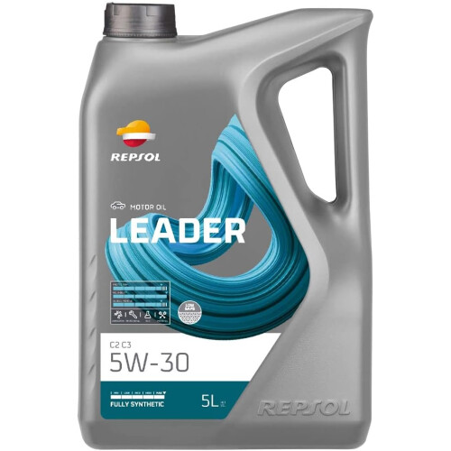 REPSOL Óleo de motor 5W-30 Leader, ACEA C2 ACEA C3 API SN API CF, 5L, para veículos com DPF