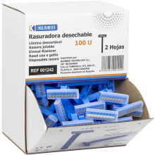Maquinhas de barbear descartáveis, 2 lâminas, aço inoxidável com pente, 100 unidades