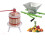 Aufun conjunto de prensa de 6L e moinho de 7L, para sumos de fruta e vinho 1