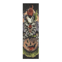 Vnurnrn fita de lixa antiderrapante para skate, padrão de abóbora e caveira de açúcar, 84x23cm