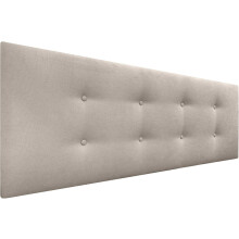 DHOME Cabecero AQUALINE Pro, conjunto de 2 hileras de botões, tecido bege, 150x50cm