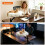 Bingopaw Rotating & Height Adjustable Elevated Cat Desk Bed 7