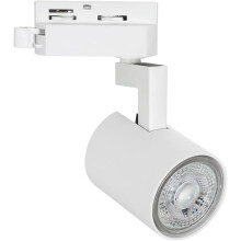LEDKIA Foco Carril Monofásico Jiuk, GU10, Branco, Orientável para Iluminação Versátil