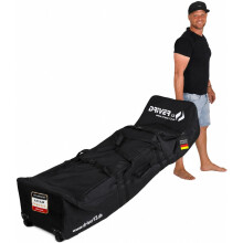 Driver13 Traveler, Bolsa para prancha de surf ou kiteboard com rodas, 192 cm, para 2 pranchas, 336 L, preto