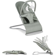 MS BabyWorld Lullaby, Baloiço 2 em 1, Cadeira Reclinável, Dobrável, Arco de Jogos, Até 9 kg