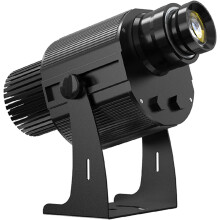 Projetor LED GOBO 100W, Rotores Manuais e Zoom, Controlo Remoto, Personalizável, Preto, Exterior