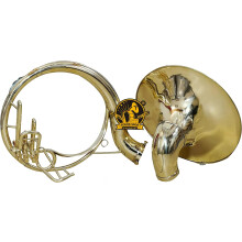SOUND SAGA Sousaphone, latão de alta qualidade, com boquilha e capa de transporte