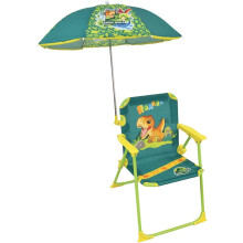 Fun House Cadeira Dobrável Jurassic World para Crianças, Multicolor, 53x39x39 cm com Sombrinha 65 cm