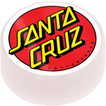 SANTA CRUZ Cera de Skate Classic DOT, branca, para skate, patins e BMX