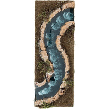 Holyart Recorrido do rio para presépio, 33x14 cm, madeira e cortiça