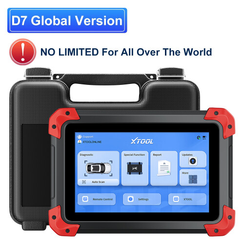 XTOOL D7 V2.0, autodiagnosetool, bidirectionele besturing, ECU-codering, voor alle voertuigsystemen