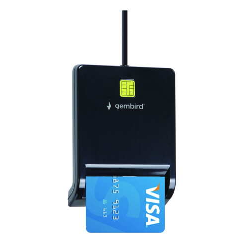Gembird FD2-SCR USB smart card reader  black