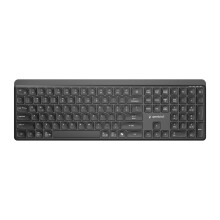 Langaton näppäimistö - GEMBIRD - KB-WPS-03 - Kaksoismoodi 2,4 GHz + Bluetooth - Amerikkalainen asettelu - Musta