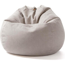 Aiire puff de sofá redondo em algodão premium, 90x65 cm, lavável para quarto juvenil