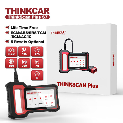Thinkcar ThinkScan Plus S7, OBD2 Diagnosegerät, für ECM ABS SRS TCM BCM Systeme