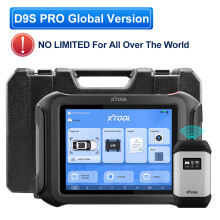 XTOOL D9S PRO, automobiel diagnosetool, 9,7 inch scherm, 45 functies, ECU programmering en codering, wereldwijde versie