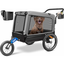 KESSER Reboque para Cães 3 em 1, Carrinho e Reboque de Bicicleta, 240 litros, Lona Oxford 600D, 40 kg