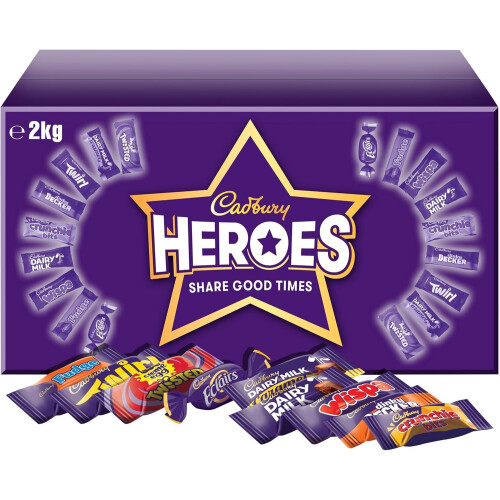 Cadbury Cadbury Heroes Chocolate Bulk Share Box, 2 kg (Pack of 1)