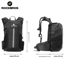 ROCKBROS mochila de senderismo y ciclismo, impermeable, alta capacidad, nylon 290D