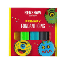 Renshaw Primary Colours Fondant Icing Multipack, 5 x 100 g (Pack of 1)