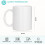 Wanapix, caneca de cerâmica personalizada com foto e texto, 325 ml, branco 2
