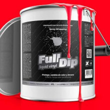 AutoFullCar Vinilo Líquido Full Dip, 4 litros, Vermelho Mate