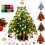 DIY Perlen Weihnachtsbaum Set mit LED, Weihnachtsbaum aus Perlen 1